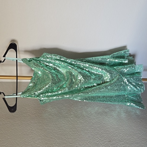 Sparkling Green Sequin Dress - Picture 3 of 3